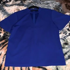Cobalt blue v cut shirt
